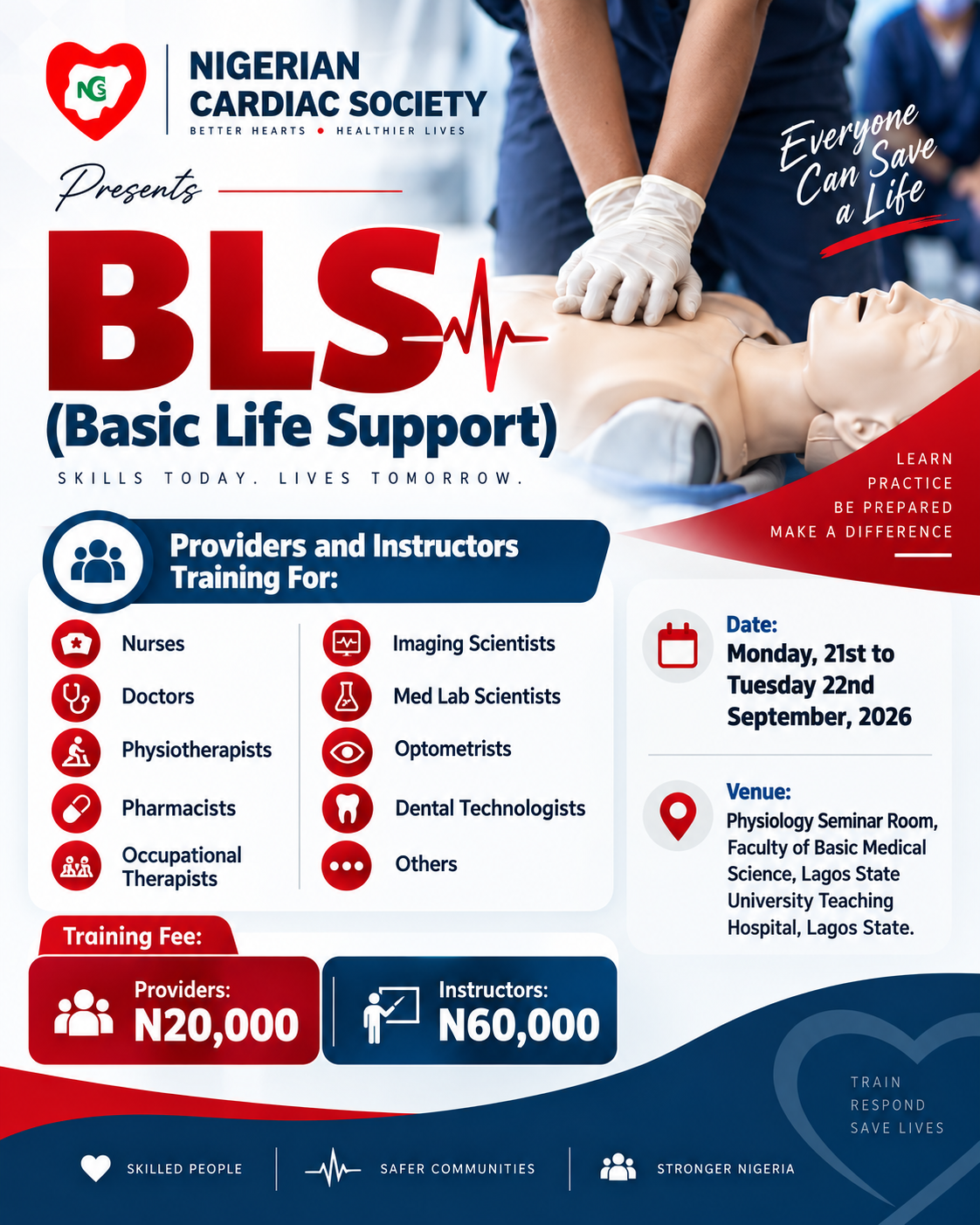 BLS (Basic Life Support) Providers and Instructors training